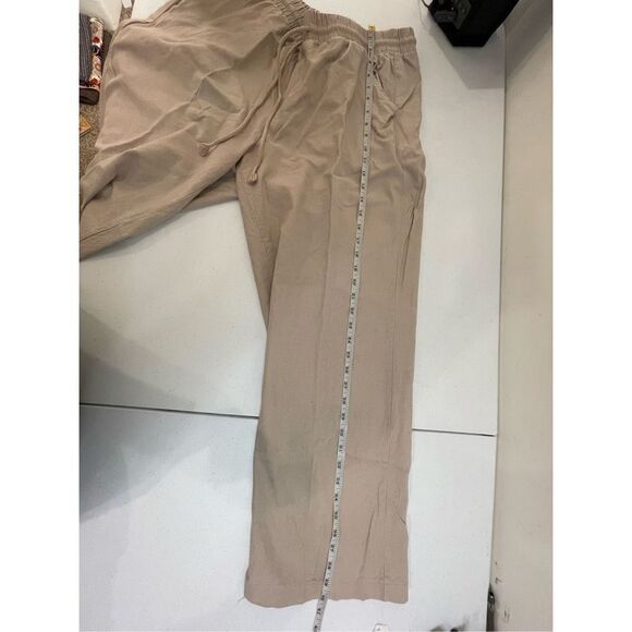 Torrid women’s tan pants linen blend size 2R - Picture 3 of 6
